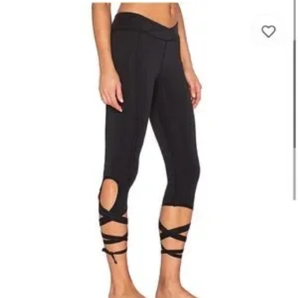 Free People Movement Turnout Tie Leggings in Black